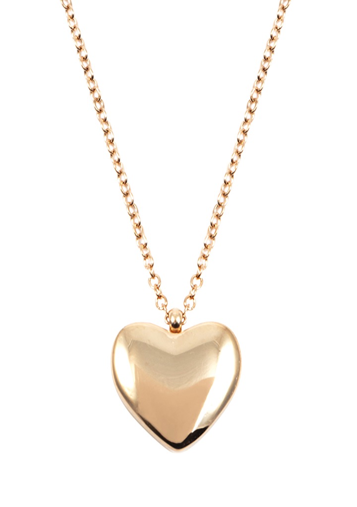 Love Heart Pendant Necklace Rose Gold Happiness Boutique