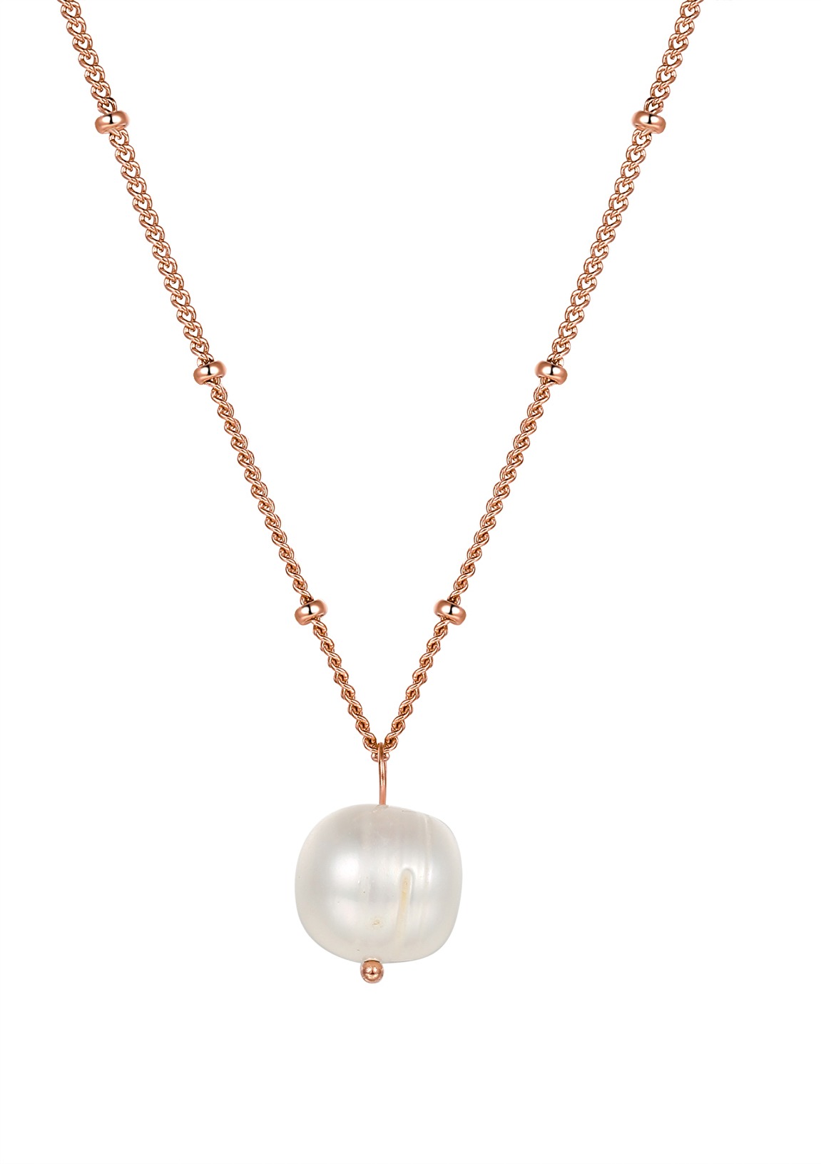 Pearl Necklace Rose Gold - Happiness Boutique