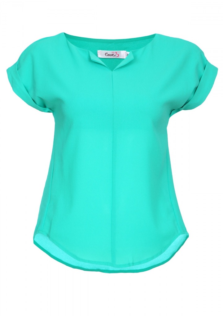 Summer Breeze Chiffon Top In Mint - Happiness Boutique